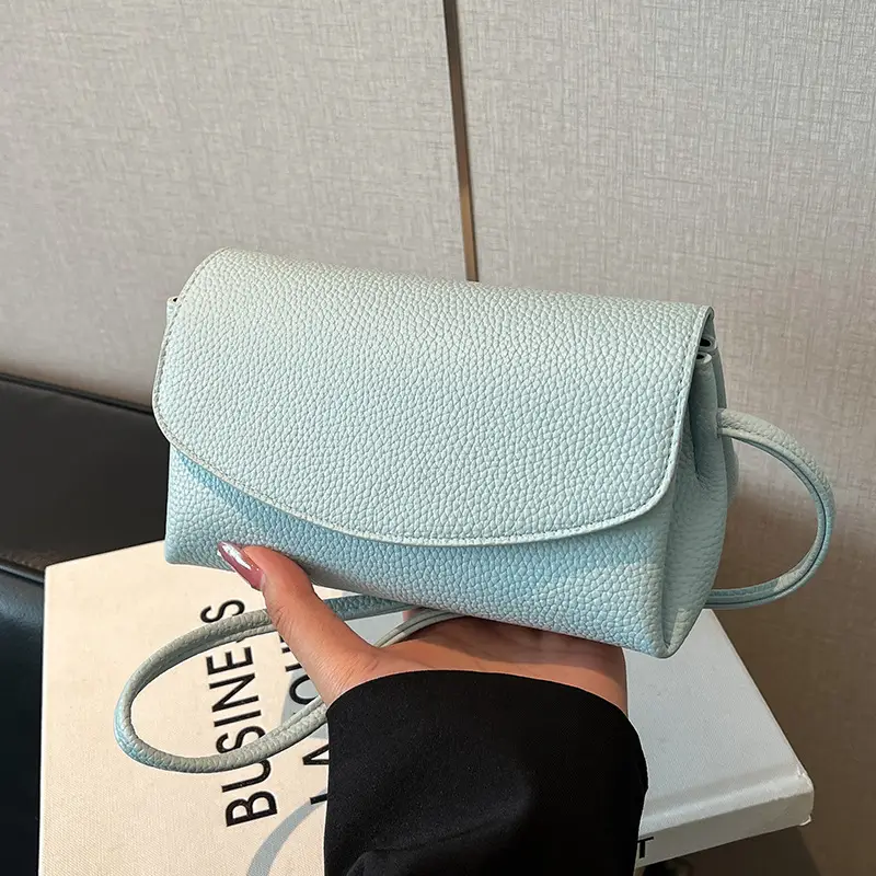 Black Leather Square Phone Bag for Women 2026 - Image 8