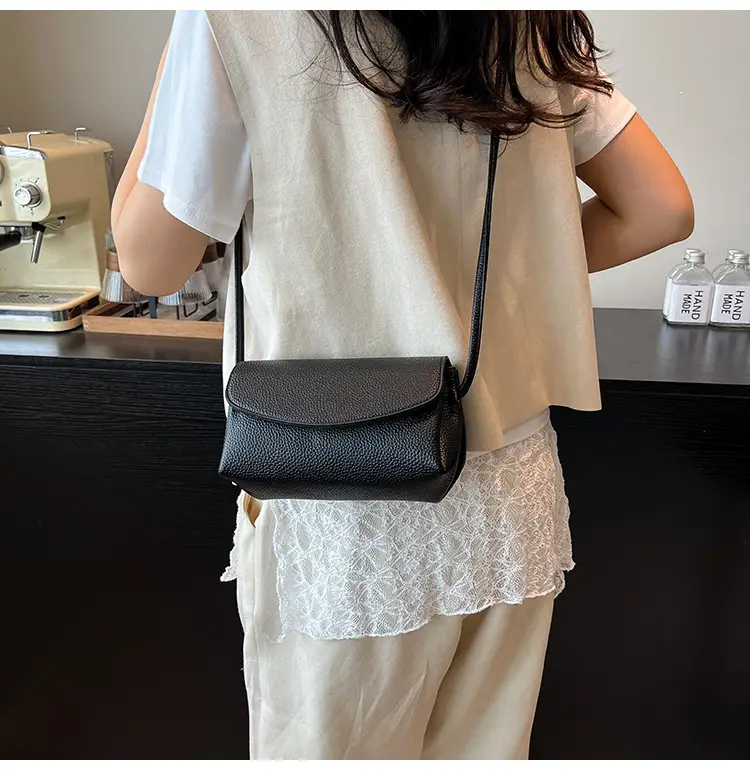 Black Leather Square Phone Bag for Women 2026 — feature 25
