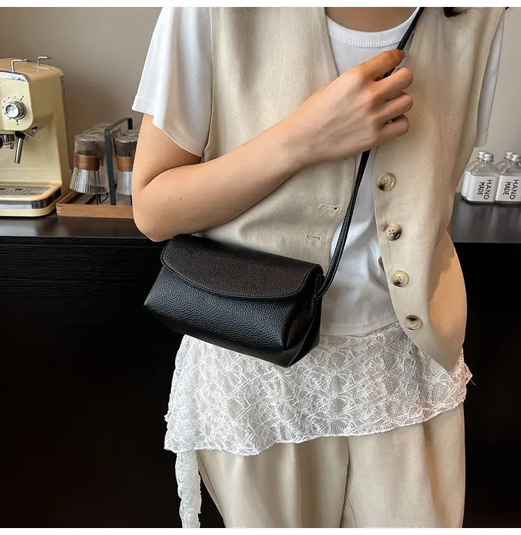 Black Leather Square Phone Bag for Women 2026 — feature 26