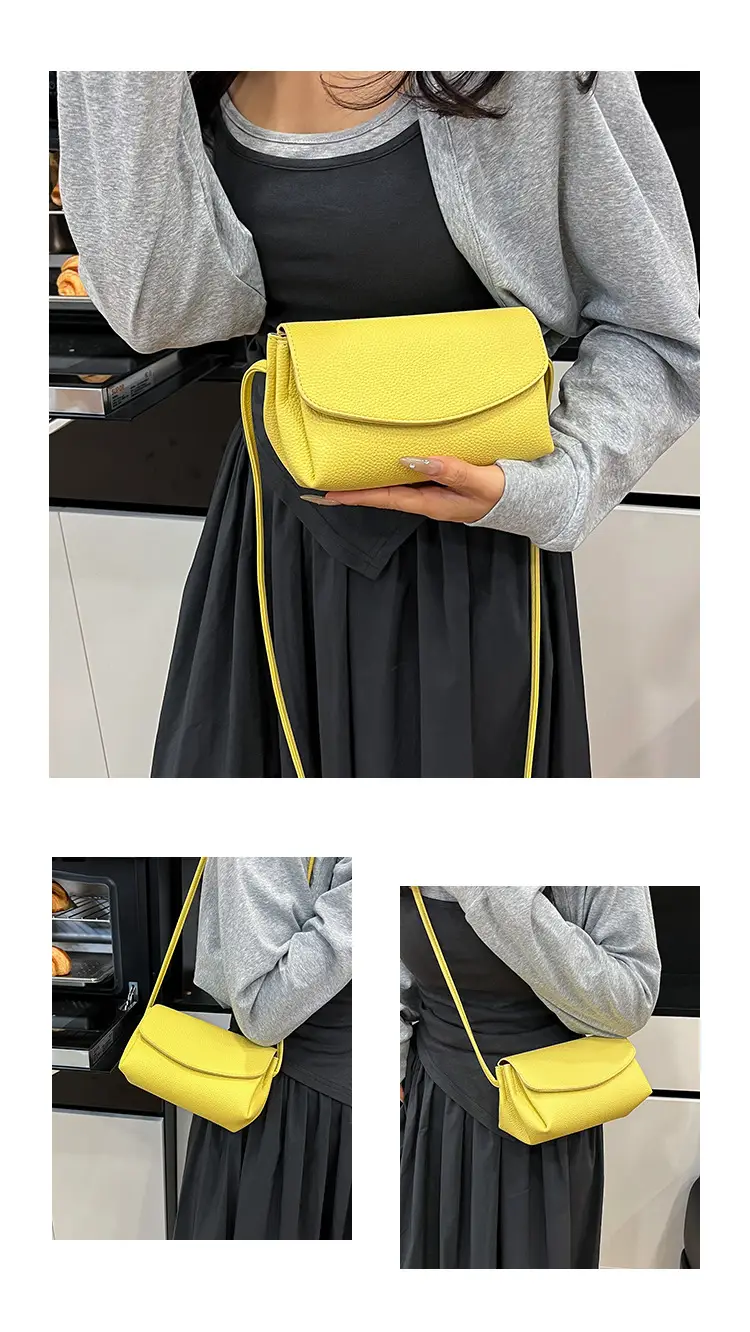 Black Leather Square Phone Bag for Women 2026 — feature 4