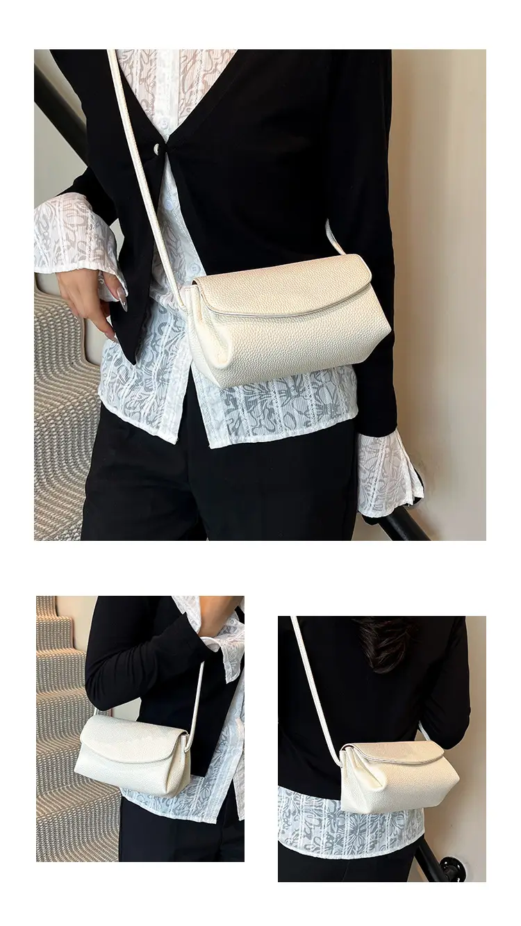 Black Leather Square Phone Bag for Women 2026 — feature 5