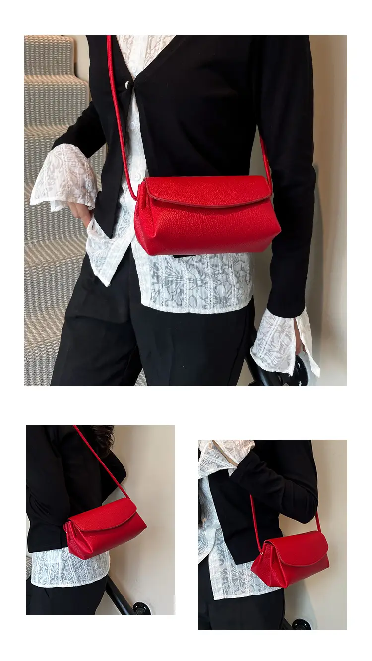 Black Leather Square Phone Bag for Women 2026 — feature 7