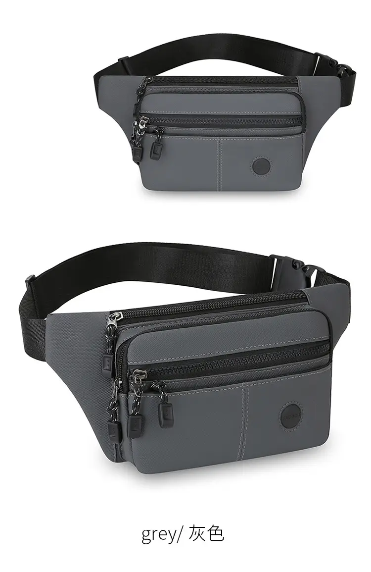 Men's Multi-Layer Crossbody Bag Navy Blue — feature 13