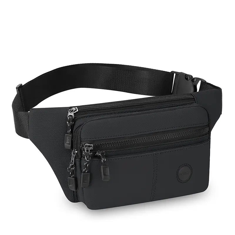 Men's Multi-Layer Crossbody Bag Navy Blue - Image 2