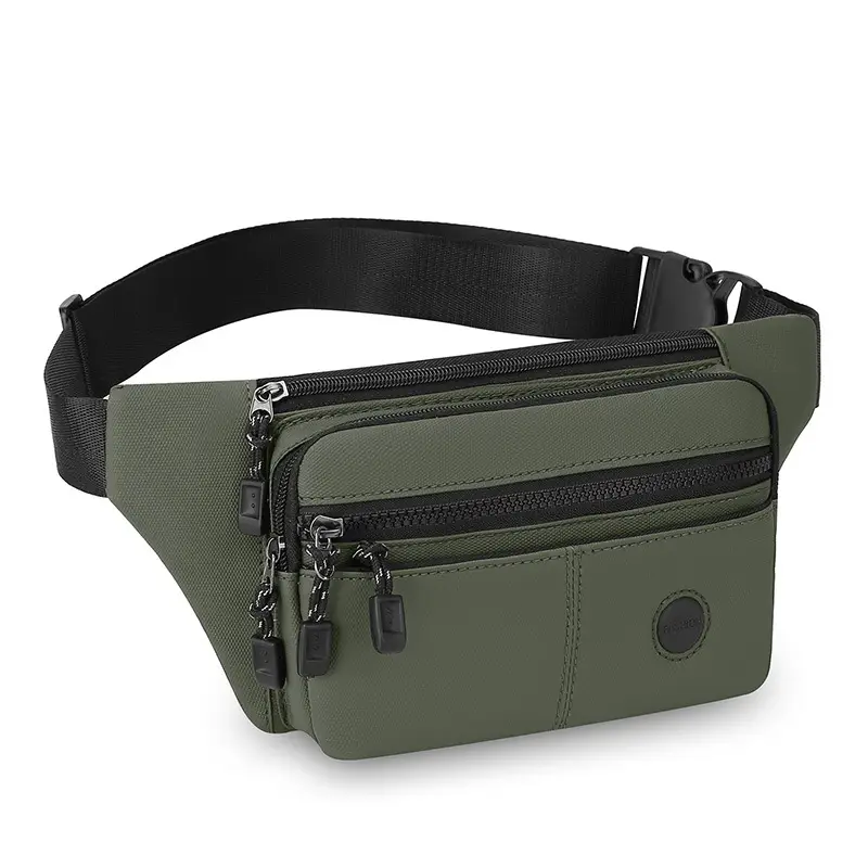 Men's Multi-Layer Crossbody Bag Navy Blue - Image 3