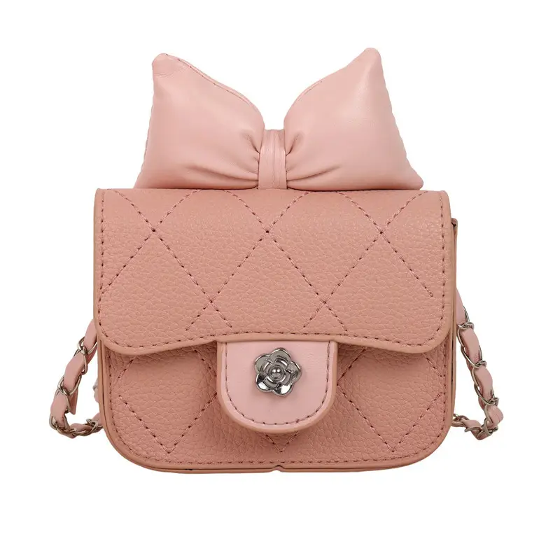 Yellow Bow Mini Chain Shoulder Bag for Women - Image 9