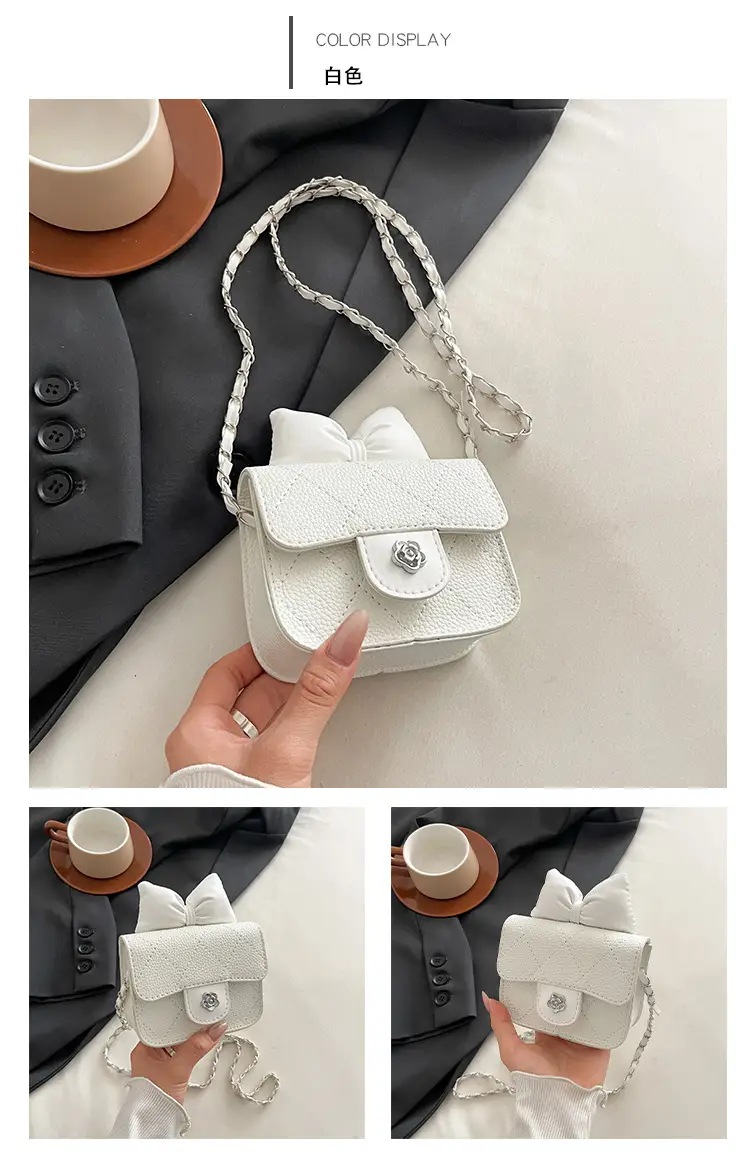 Yellow Bow Mini Chain Shoulder Bag for Women — feature 15
