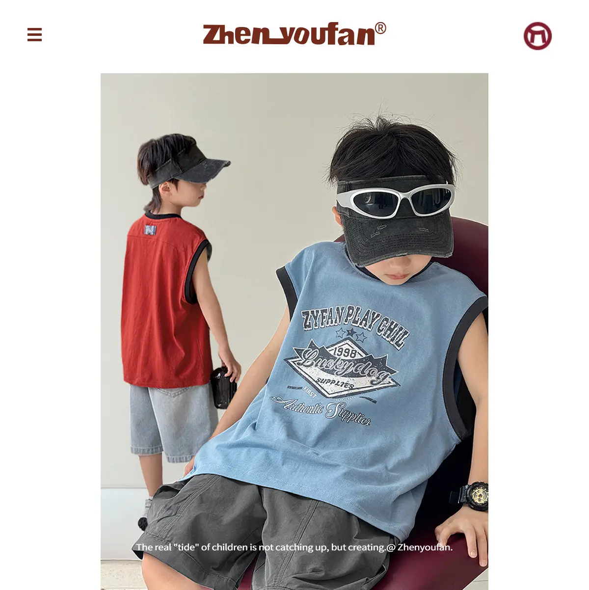 Zhenpinxuan Kids Red Sleeveless Vest 2025 — feature 2
