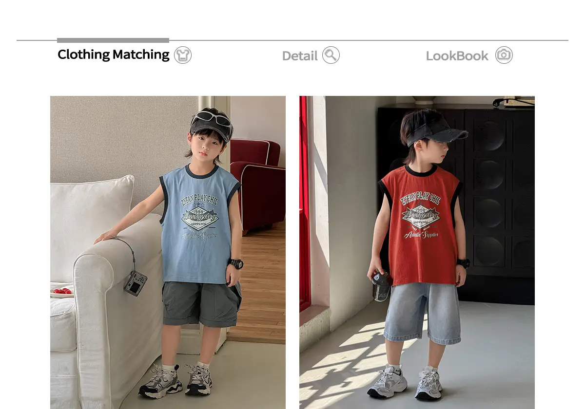 Zhenpinxuan Kids Red Sleeveless Vest 2025 — feature 3