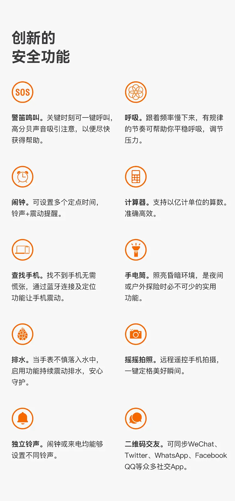 Smart Watch with Blood Pressure & BPM Display — feature 20