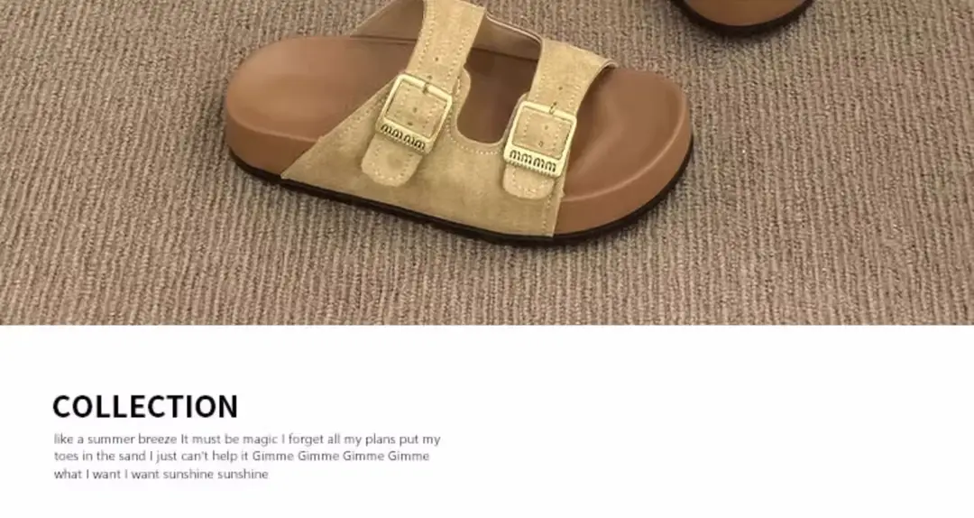 Platform Thick-Soled Slippers for Women's Summer Outer Wear Ins Trend 2025 New Retro with Skirt Heightening Birkenstock Sandals — feature 7