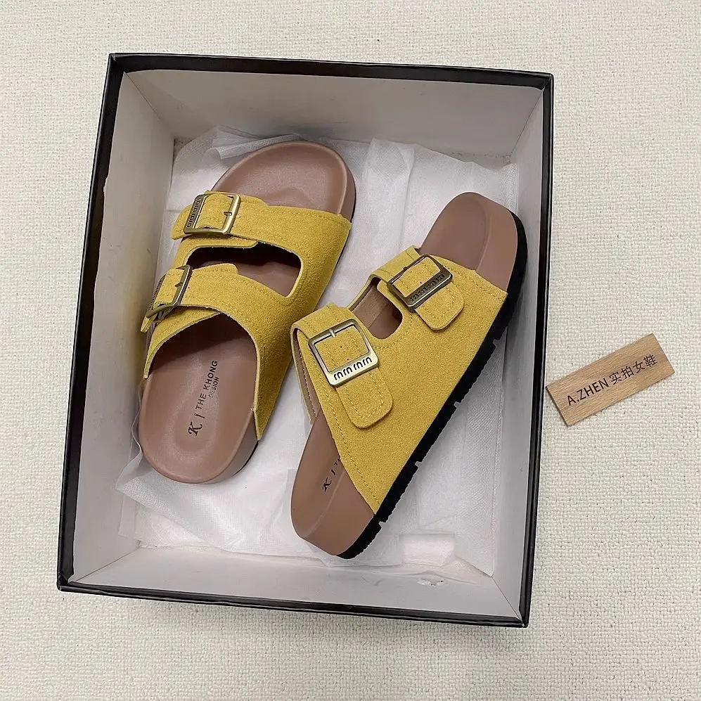 Women Red Birkenstock Slippers Summer Outer Wear 2025 - Image 8