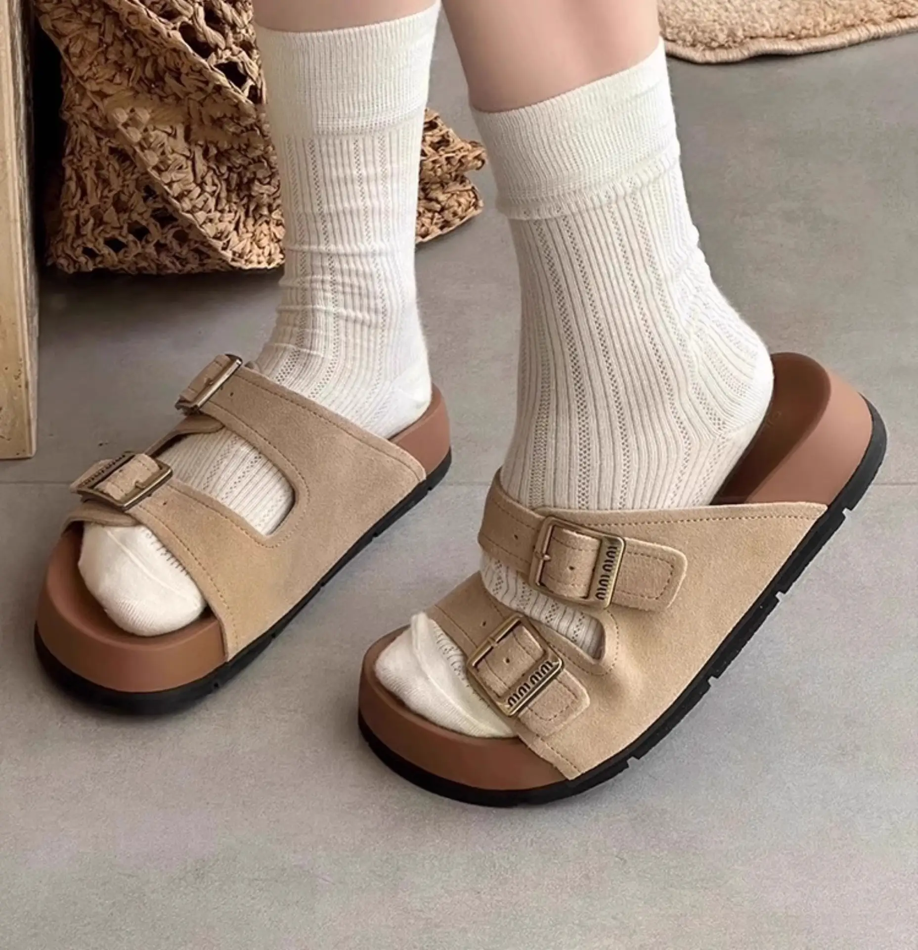 Women Red Birkenstock Slippers Summer Outer Wear 2025 — feature 11