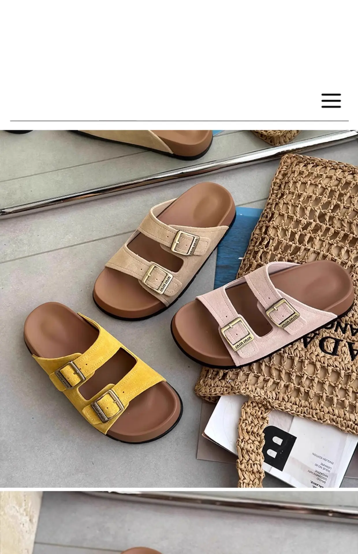 Women Red Birkenstock Slippers Summer Outer Wear 2025 — feature 3