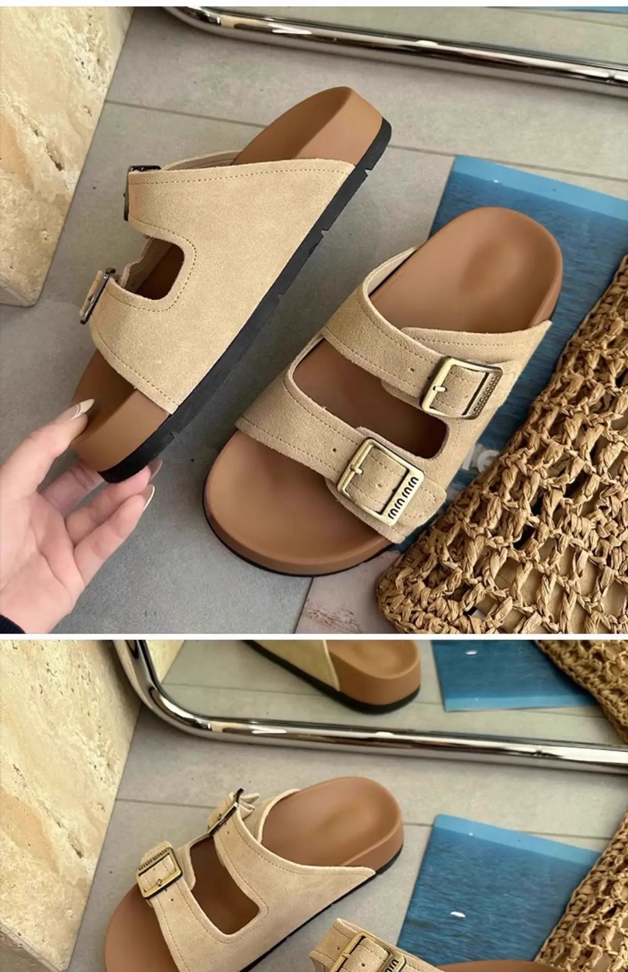 Women Red Birkenstock Slippers Summer Outer Wear 2025 — feature 8