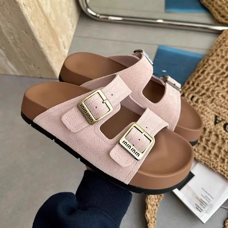 Women Red Birkenstock Slippers Summer Outer Wear 2025 - Image 3
