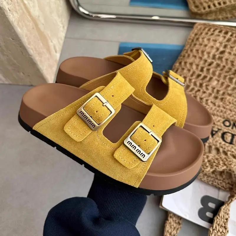Women Red Birkenstock Slippers Summer Outer Wear 2025 - Image 4