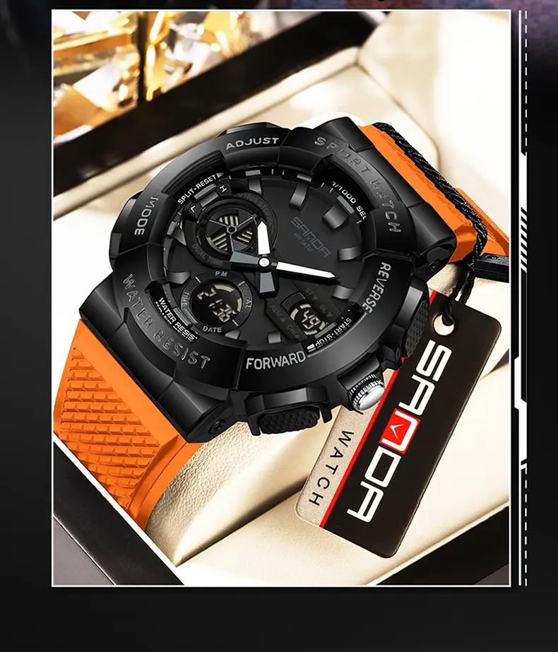 Sanda Multi-Function Outdoor Swimming Watch 110m Waterproof — feature 36