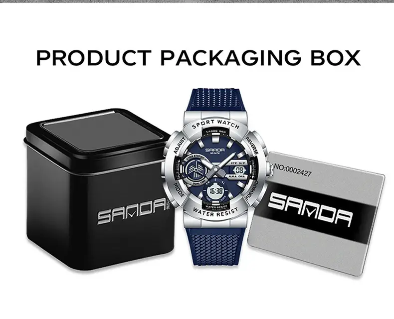Sanda Multi-Function Outdoor Swimming Watch 110m Waterproof — feature 44
