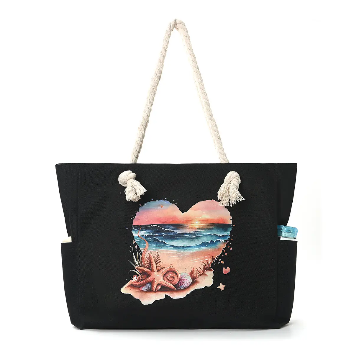 Turtle Print Cross-Border Women's Canvas Bag - Image 3