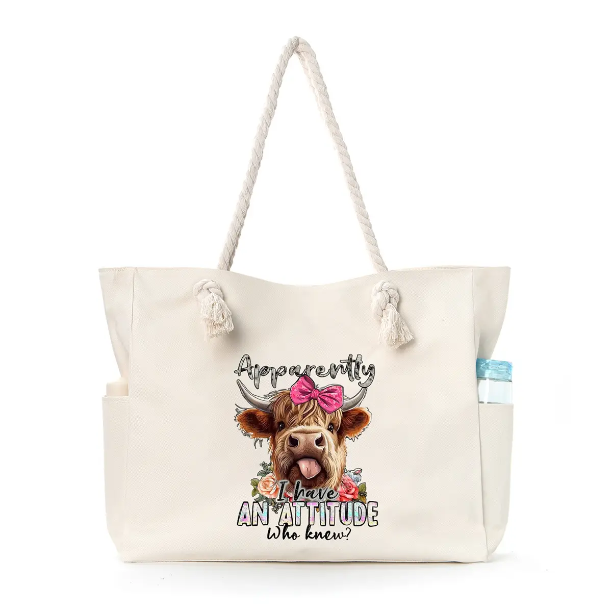 Turtle Print Cross-Border Women's Canvas Bag - Image 4
