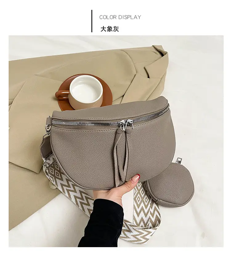 Women's Lightweight Crossbody Bag with Wide Strap — feature 14