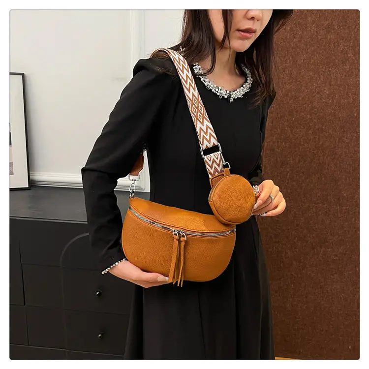 Women's Lightweight Crossbody Bag with Wide Strap — feature 17