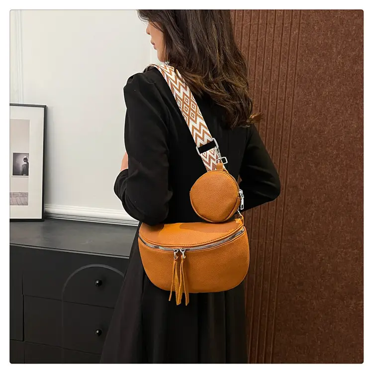 Women's Lightweight Crossbody Bag with Wide Strap — feature 19