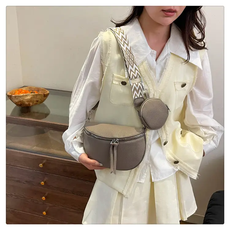 Women's Lightweight Crossbody Bag with Wide Strap — feature 26