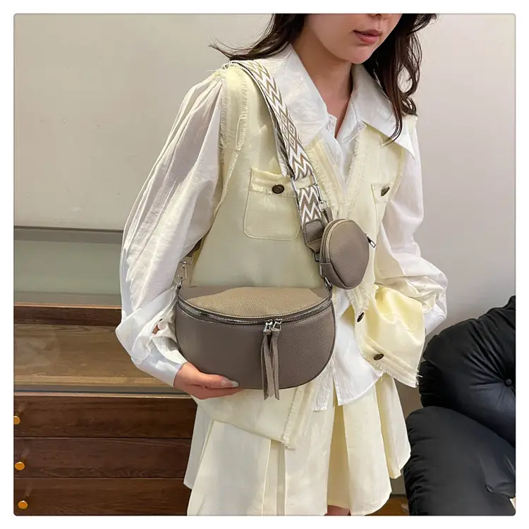 Women's Lightweight Crossbody Bag with Wide Strap — feature 27