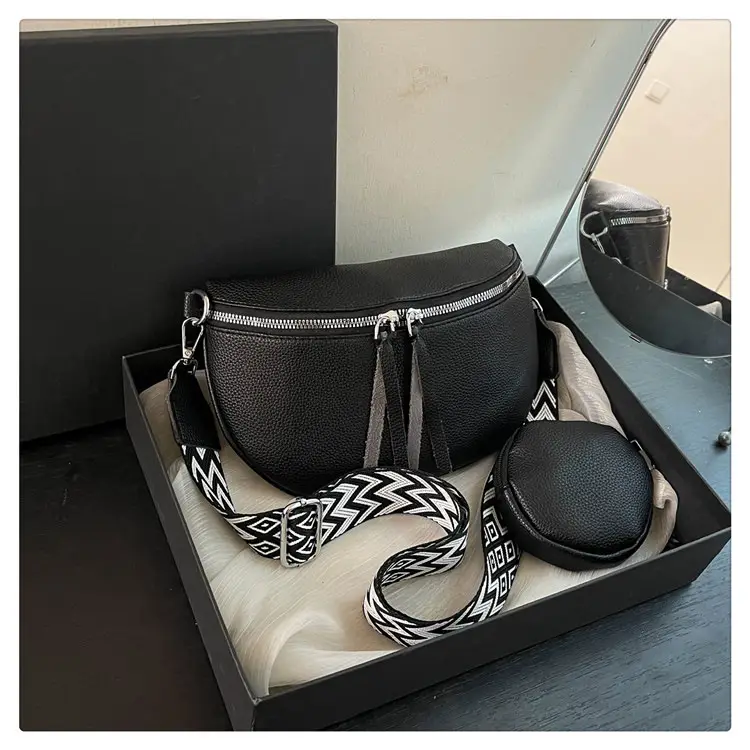 Women's Lightweight Crossbody Bag with Wide Strap — feature 31