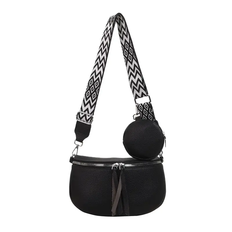 Women's Lightweight Crossbody Bag with Wide Strap - Image 2