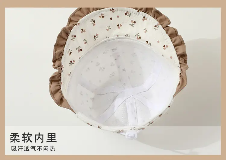 Retro Bow Baby Hat Pink Peaked Cap Small Month Old — feature 10