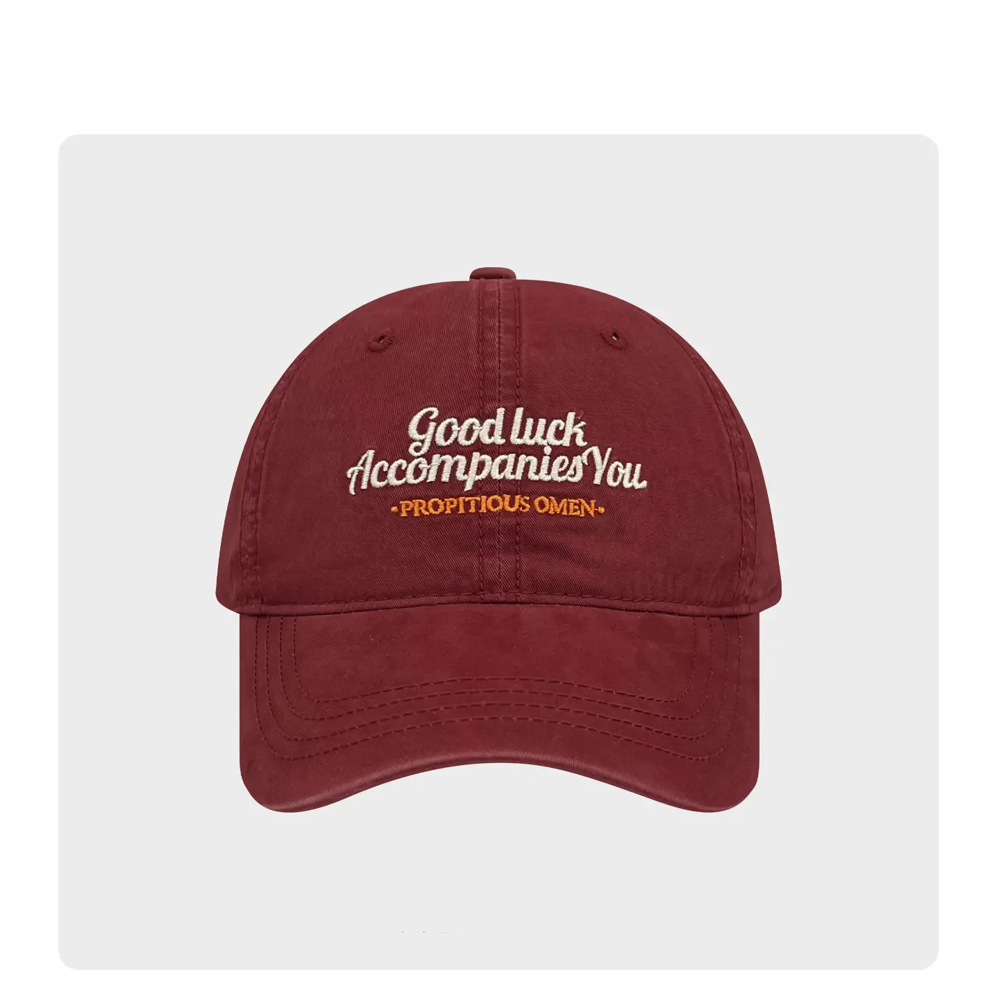 Women Washed Letter Embroidery Cap Navy 2025 - Image 2