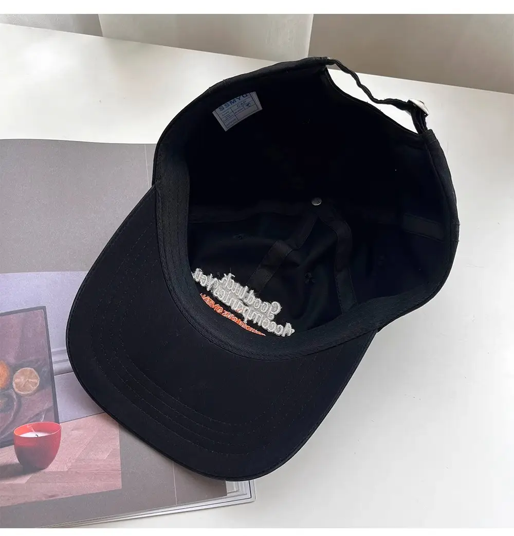 Women Washed Letter Embroidery Cap Navy 2025 — feature 21