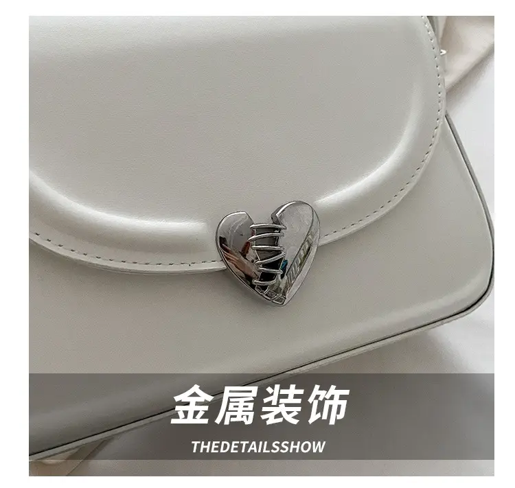 New Women's Beige Magnetic Buckle Shoulder Bag — feature 3