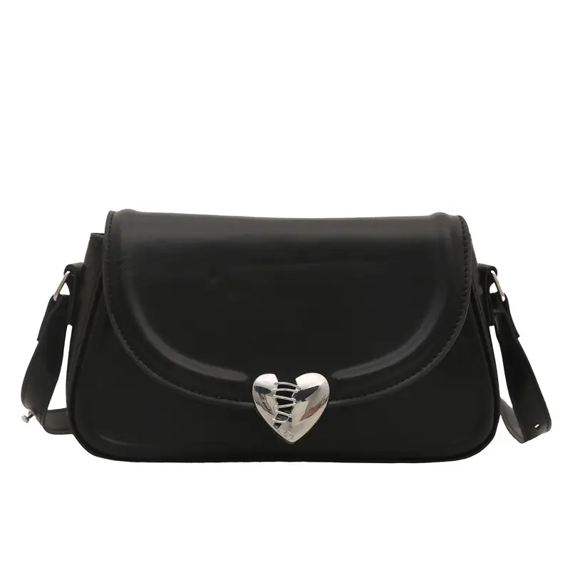 New Women's Beige Magnetic Buckle Shoulder Bag - Image 4