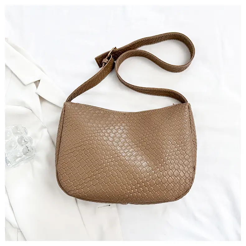 Black Croc-Textured Crossbody Bag for Women — feature 15