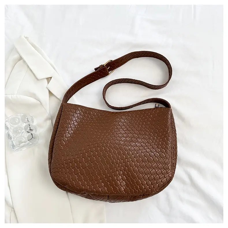 Black Croc-Textured Crossbody Bag for Women — feature 24