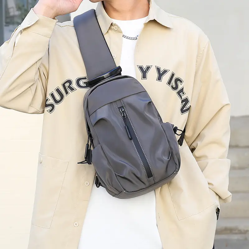 Men's Black Waterproof Crossbody Backpack with 3 Colors - Image 5