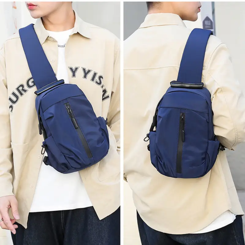 Men's Black Waterproof Crossbody Backpack with 3 Colors - Image 7