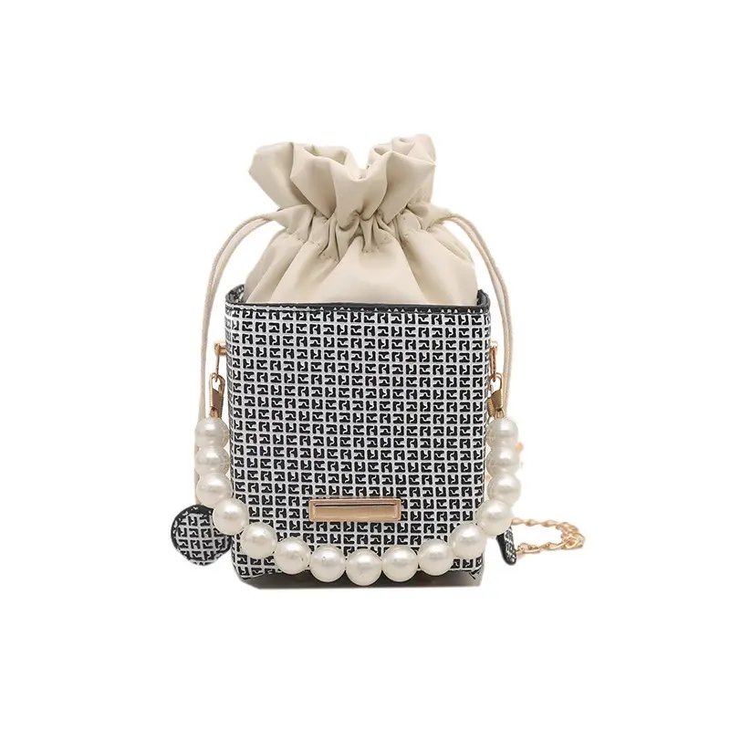 Luxury French Pearl Chain Satchel Bag for Women