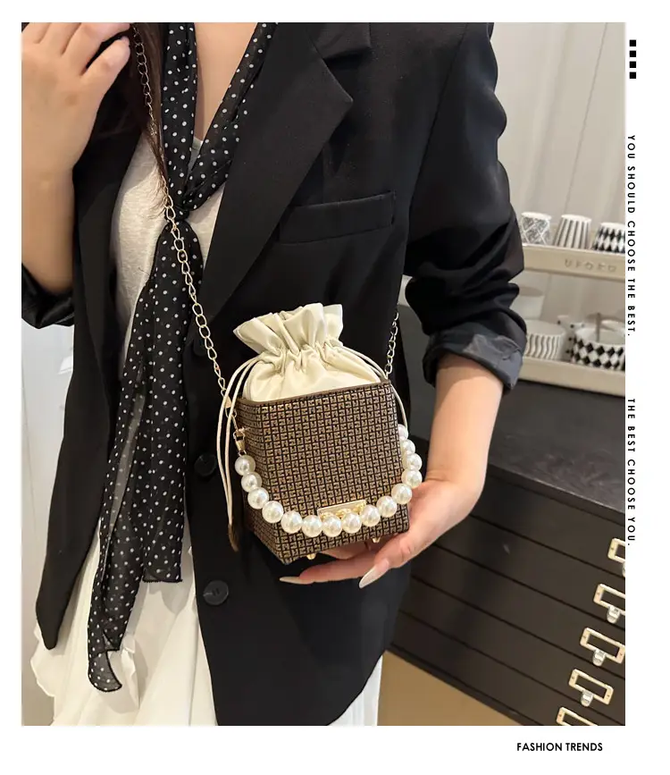 Luxury French Pearl Chain Satchel Bag for Women — feature 1