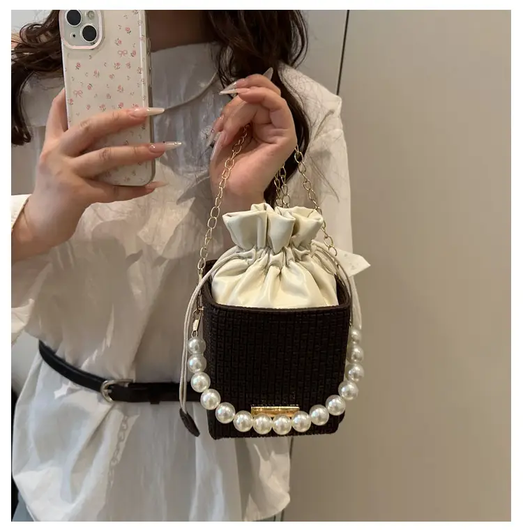 Luxury French Pearl Chain Satchel Bag for Women — feature 17