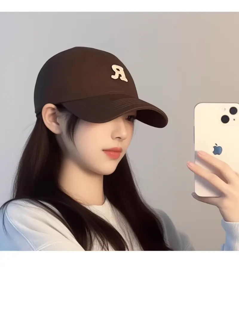 Women Face-Slimming Duckbill Cap with Wide Brim — feature 12