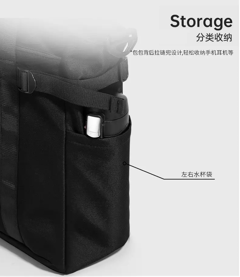 Japanese Style College Student Crossbody Bag Large Capacity Solid Color Tote Bag Commuter Bag — feature 14