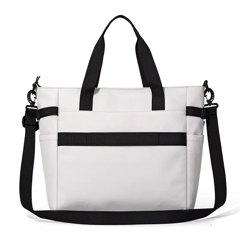 Japanese Style College Student Crossbody Bag Large Capacity Solid Color Tote Bag Commuter Bag — feature 26