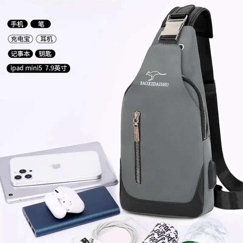 Men's Korean Style Crossbody Bag Canvas Oxford Cloth - Image 5