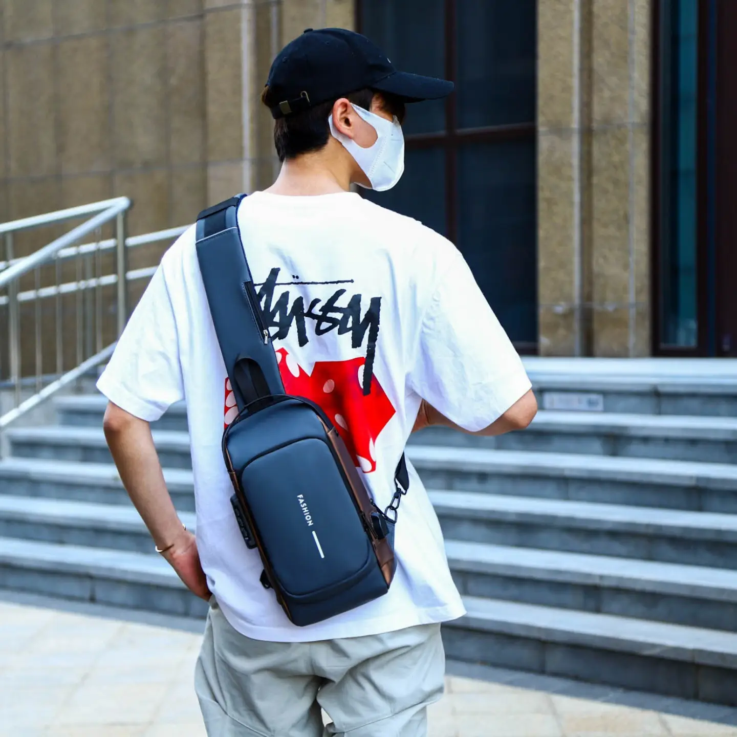 Crossbody Password Lock Bag Men Women Anti Theft - Image 10