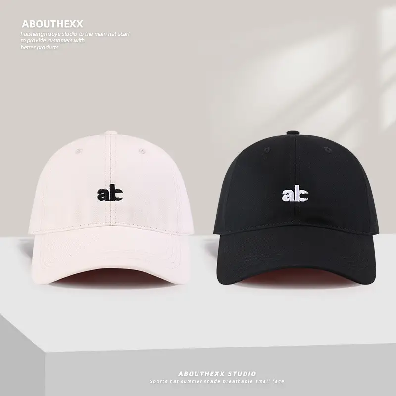 Women Japanese Letter Embroidery Cap White Black - Image 4
